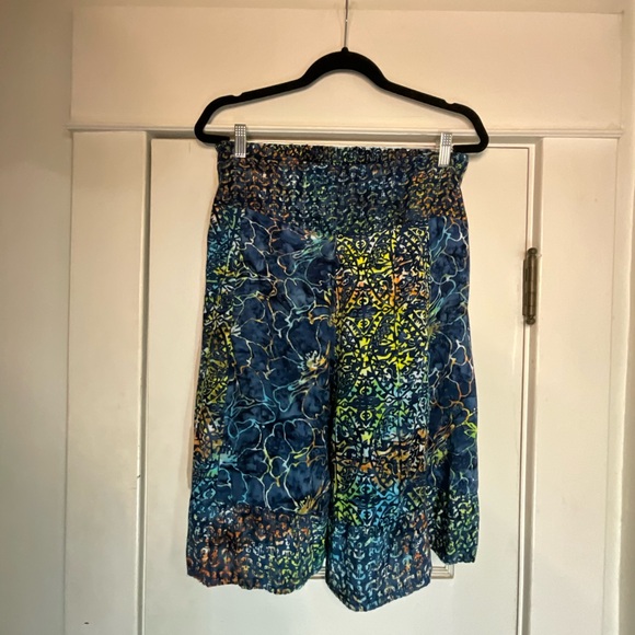 Santiki Multi Print Tie Dye Midi Skirt - Picture 1 of 9